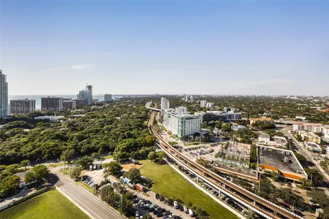 a view of city from balcony