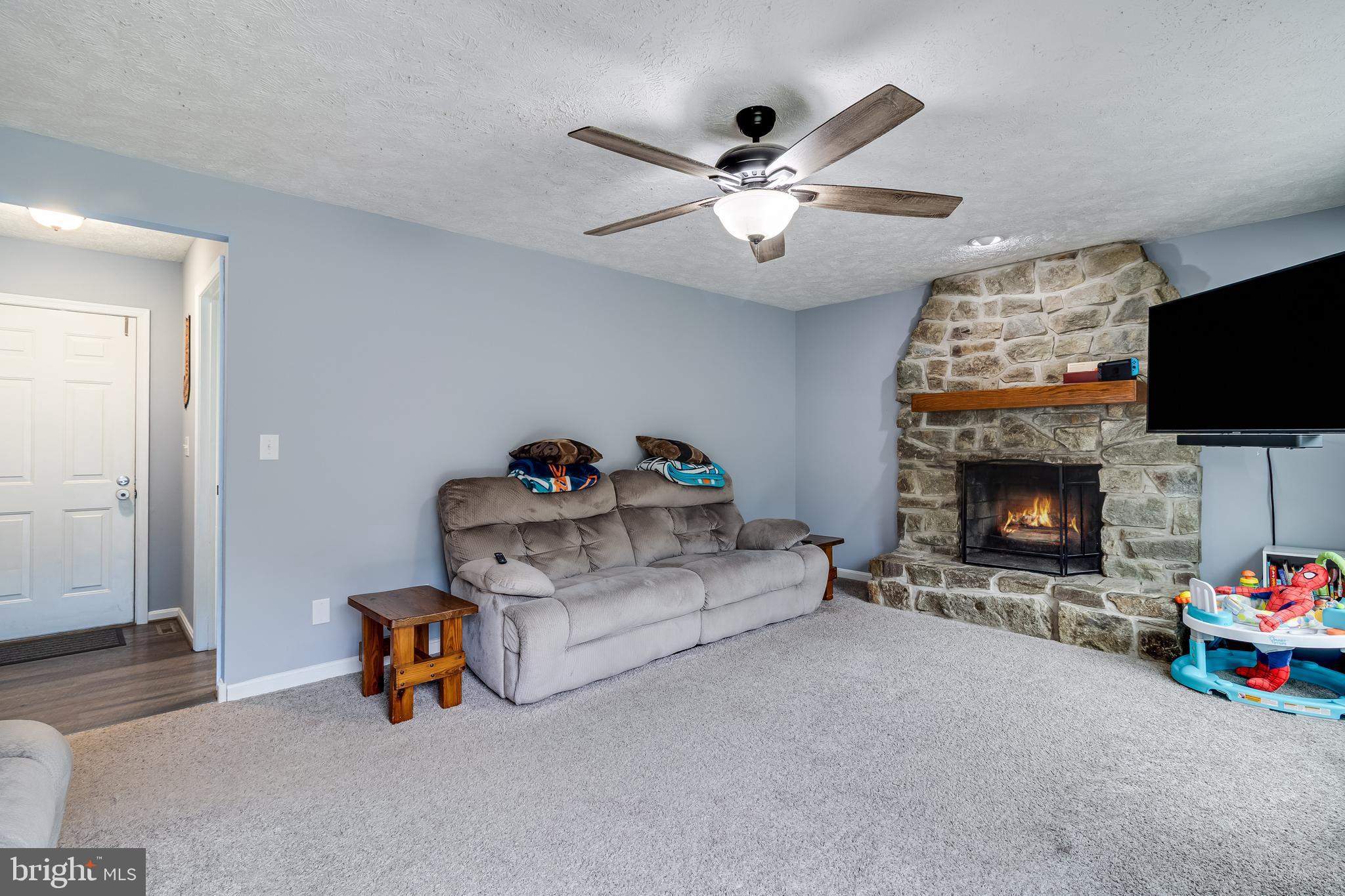 20919 Ridge Path Way Leonardtown, MD 20650 - Photo 13 of 56 a living room with furniture a flat screen tv and a fireplace