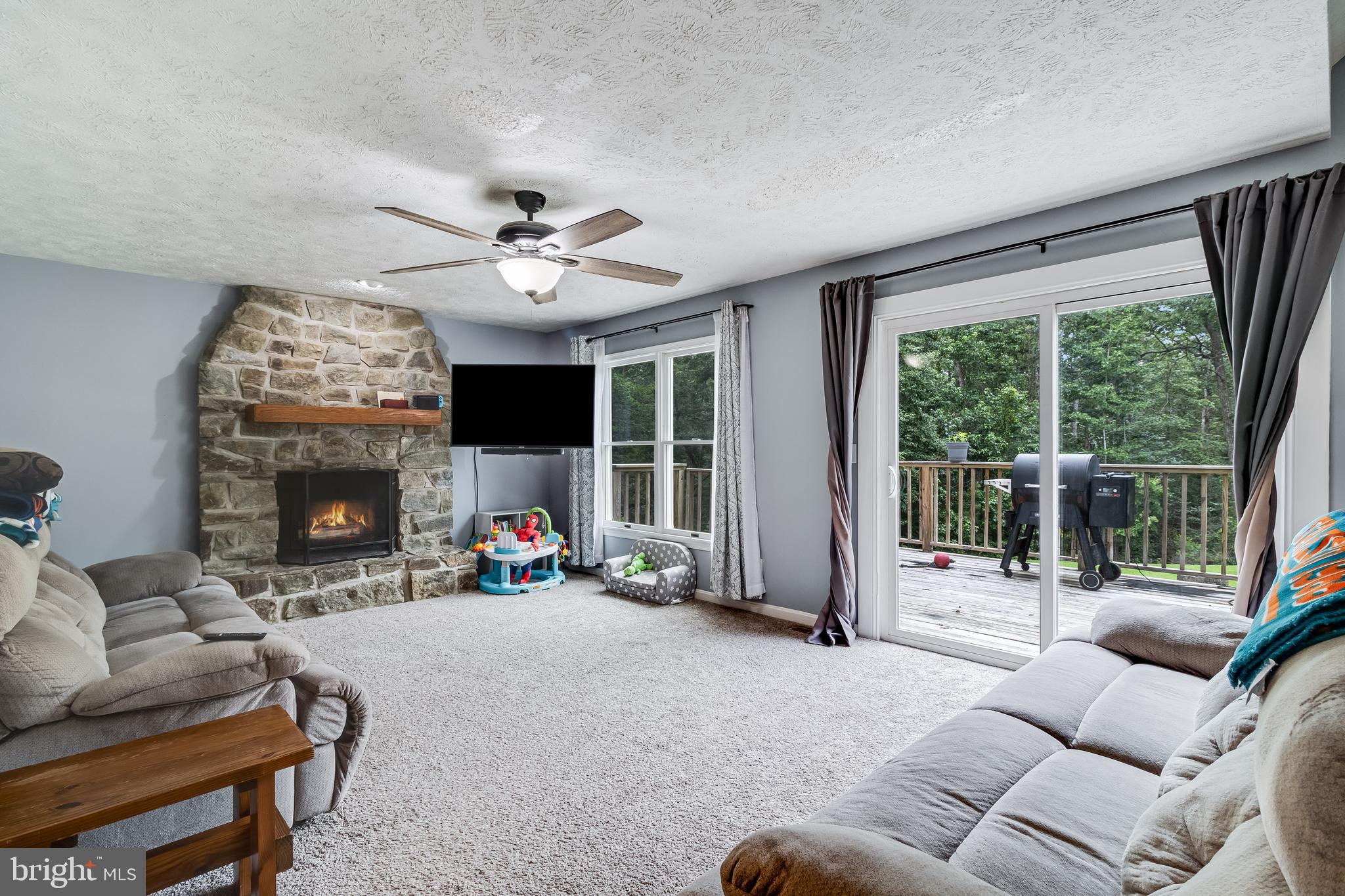 20919 Ridge Path Way Leonardtown, MD 20650 - Photo 3 of 56 a view of a livingroom with furniture a fireplace and a chandelier