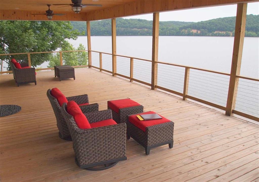 830 Big Bear Creek Road Cherokee, MS 35616 - Photo 17 of 39 Deck with a water view and ceiling fan