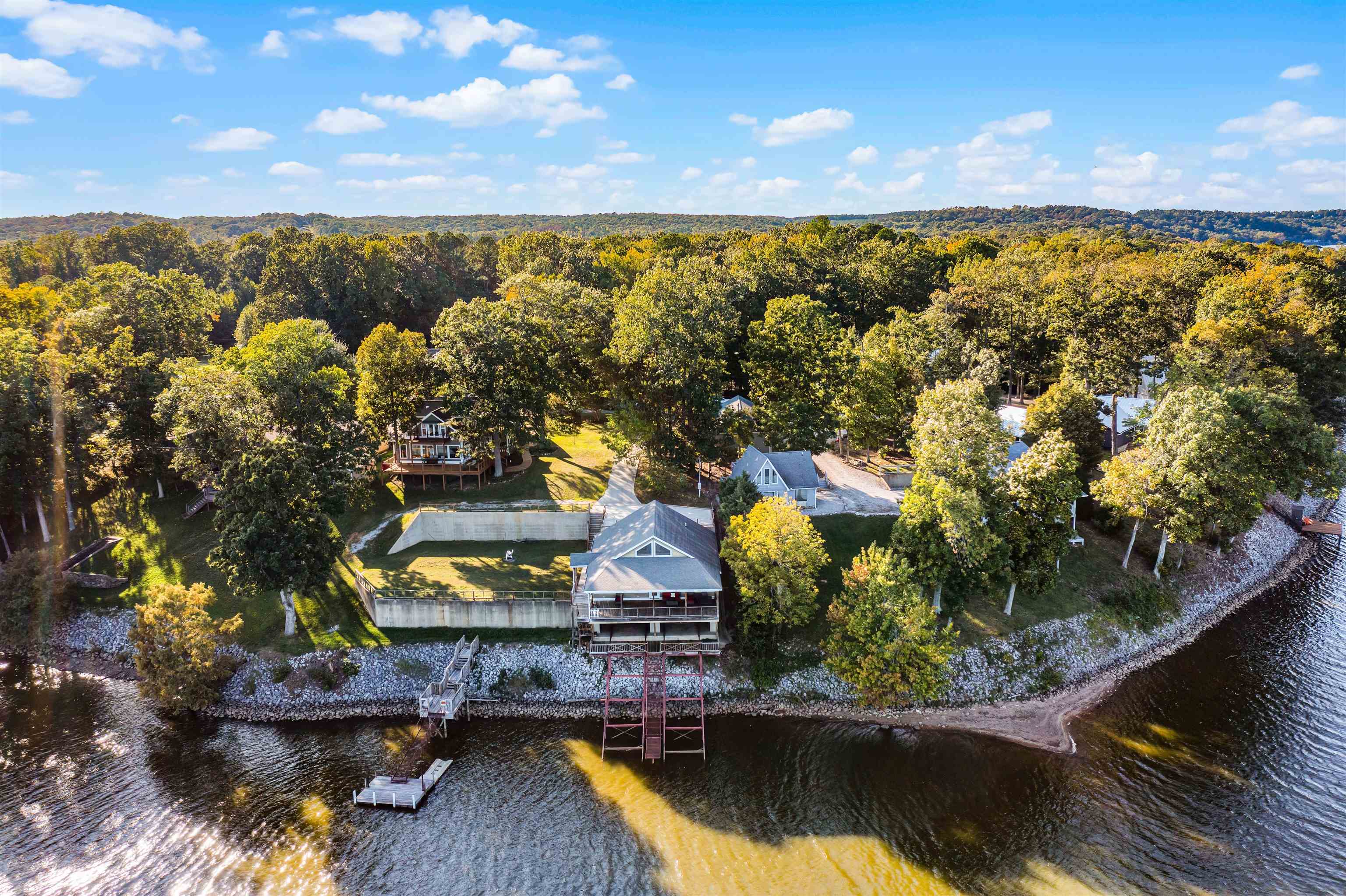 830 Big Bear Creek Road Cherokee, MS 35616 - Photo 38 of 39 Birds eye view of property featuring a water view