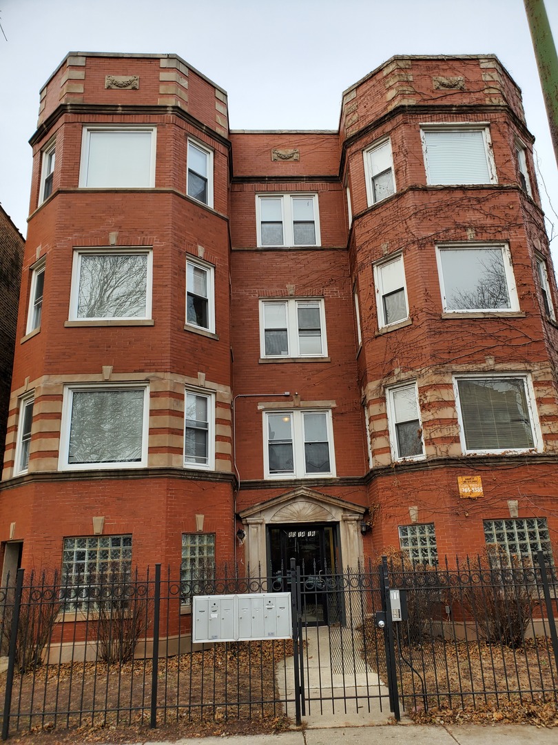 a front view of a building