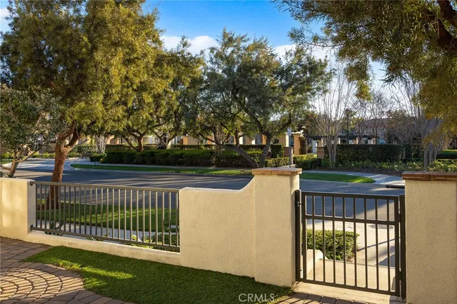 a view of a deck with a yard