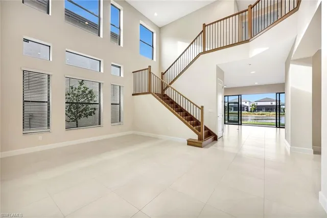 a view of an entryway with staircase