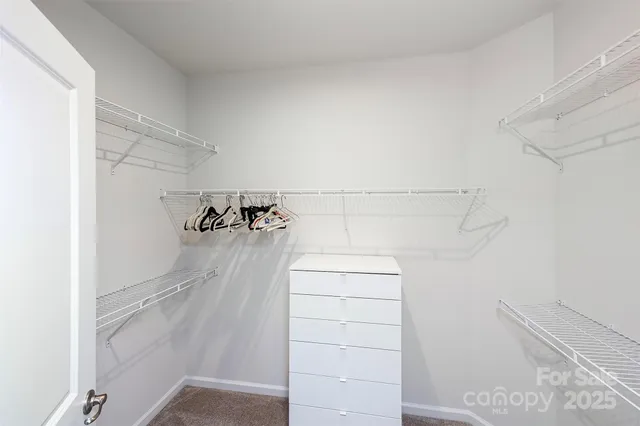 a view of a closet