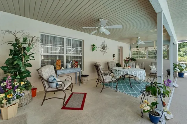 a living room filled with furniture