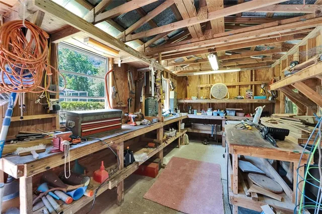 a view of storage and utility room