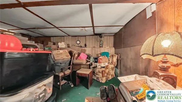 a view of a storage in a room