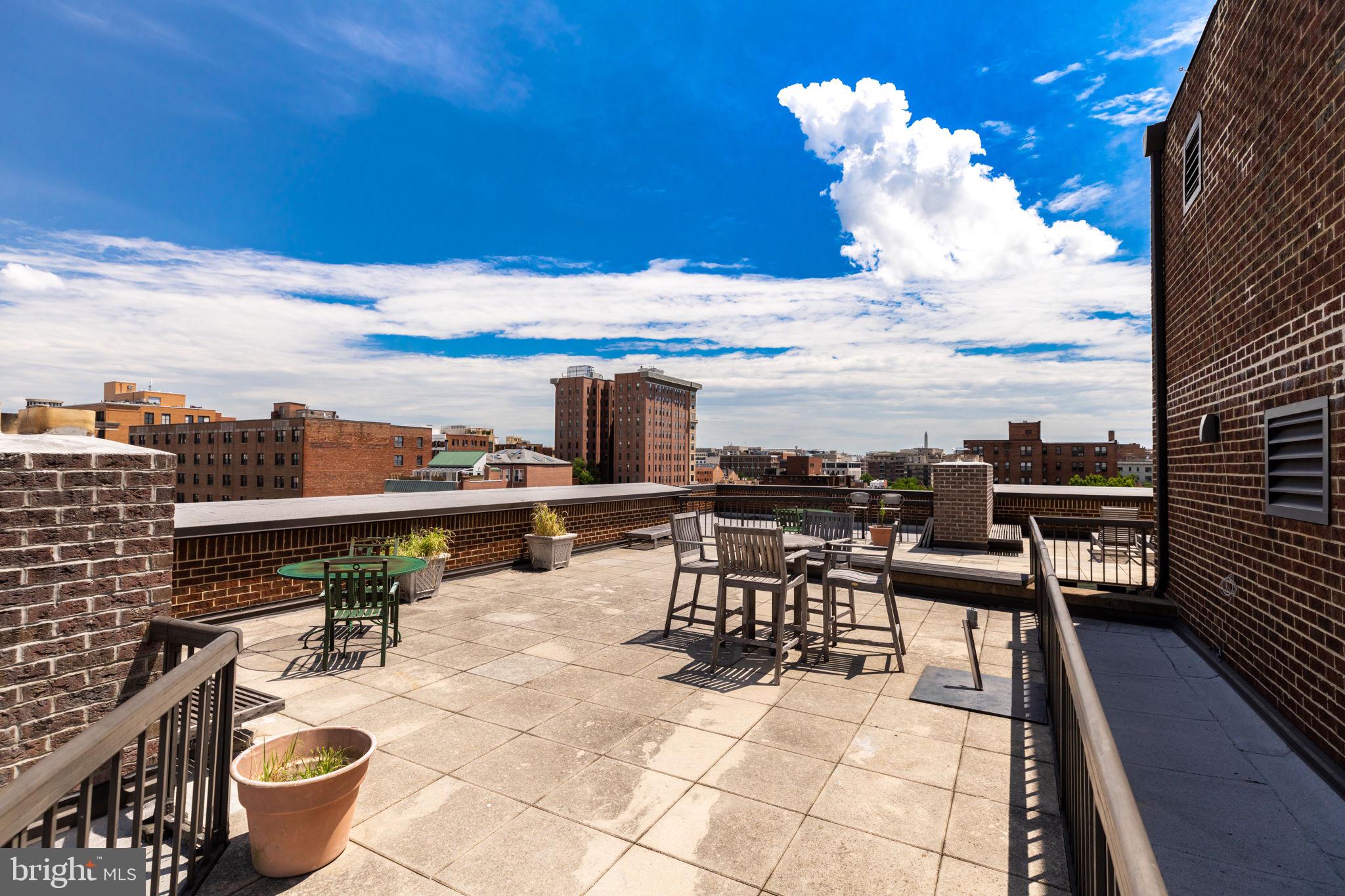 1700 17th Street Northwest, Unit 505 Washington, DC 20009 - Photo 15 of 26 Spacious rooftop patio