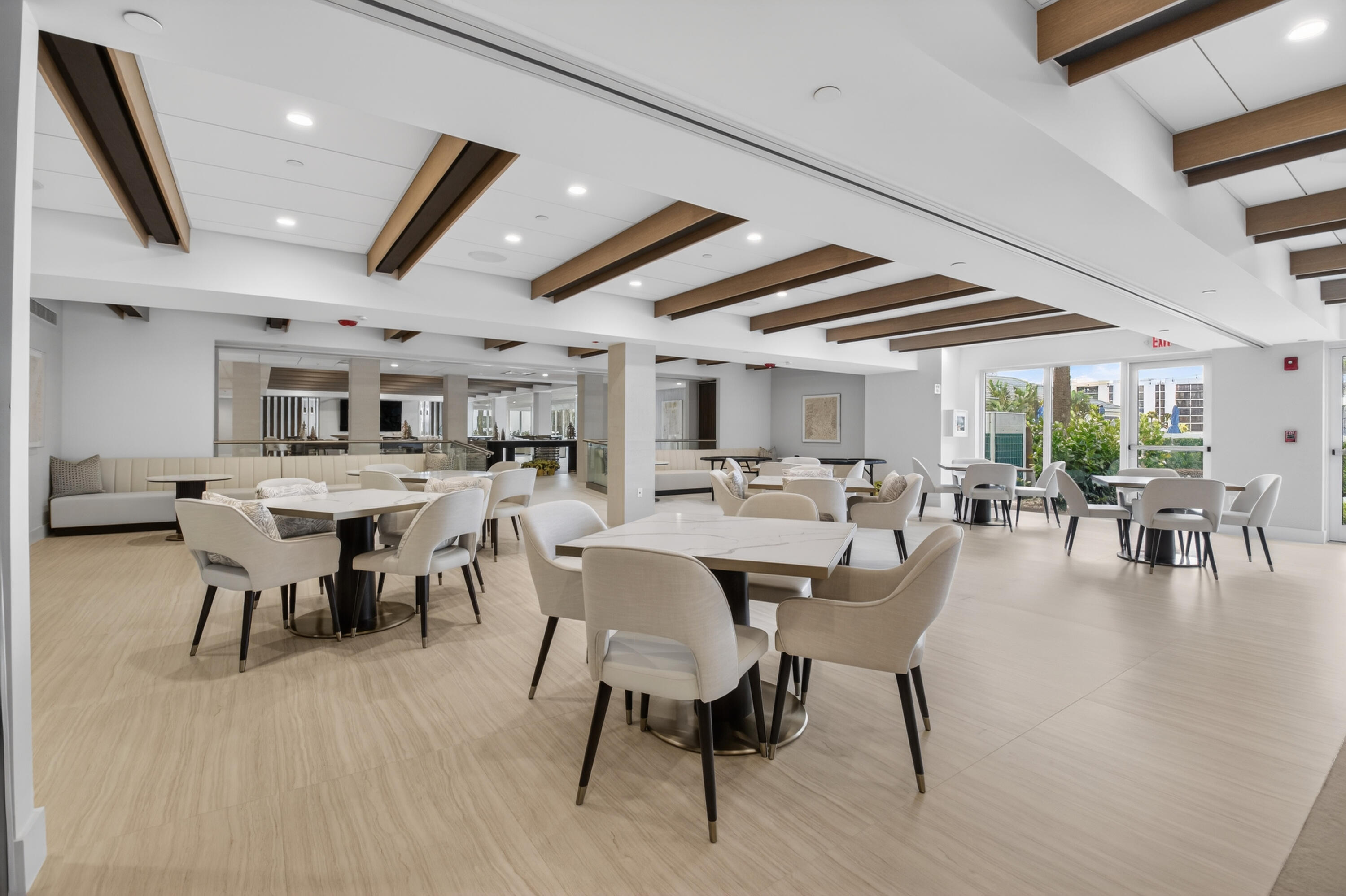 2707 North Ocean Boulevard, Unit D706 Boca Raton, FL 33431 - Photo 54 of 80 a view of a dining room with furniture and wooden floor