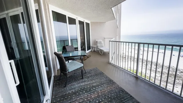 a view of beach and ocean