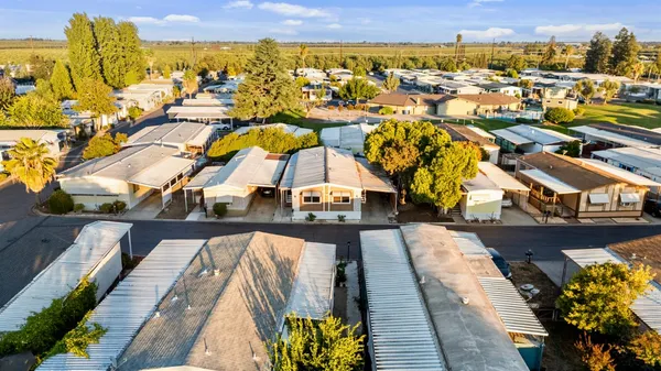 a city view with tall buildings
