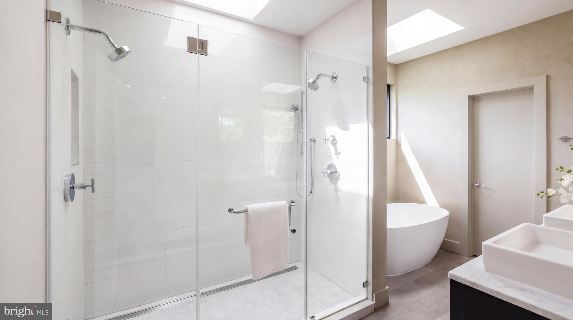 1522 Foxhall Road Northwest Washington, DC 20007 - Photo 27 of 47 a bathroom with a bathtub and a shower