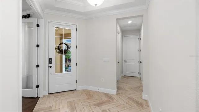 an empty room with a empty space and a window