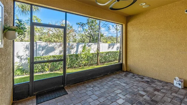 a view of a room with storage