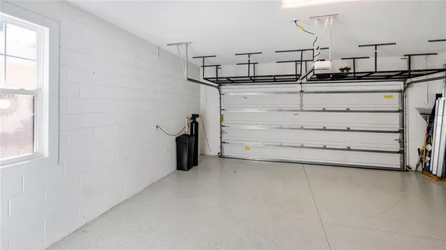 a view of a swimming pool with an ocean view