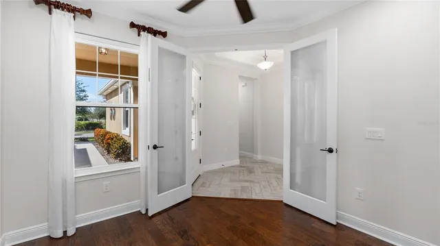 wooden floor in an empty room