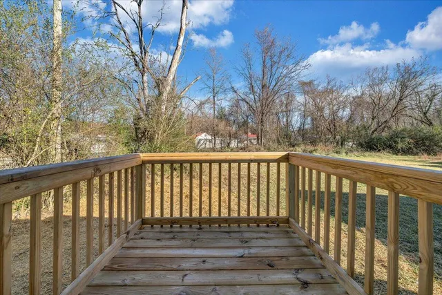 a view of a wooden fence