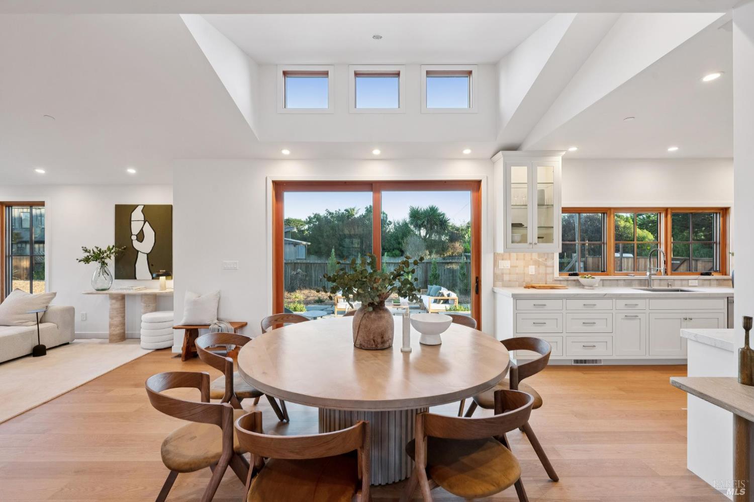 185 Elm Road Bolinas, CA 94924 - Photo 9 of 43 a view of a dining room with furniture window and outside view