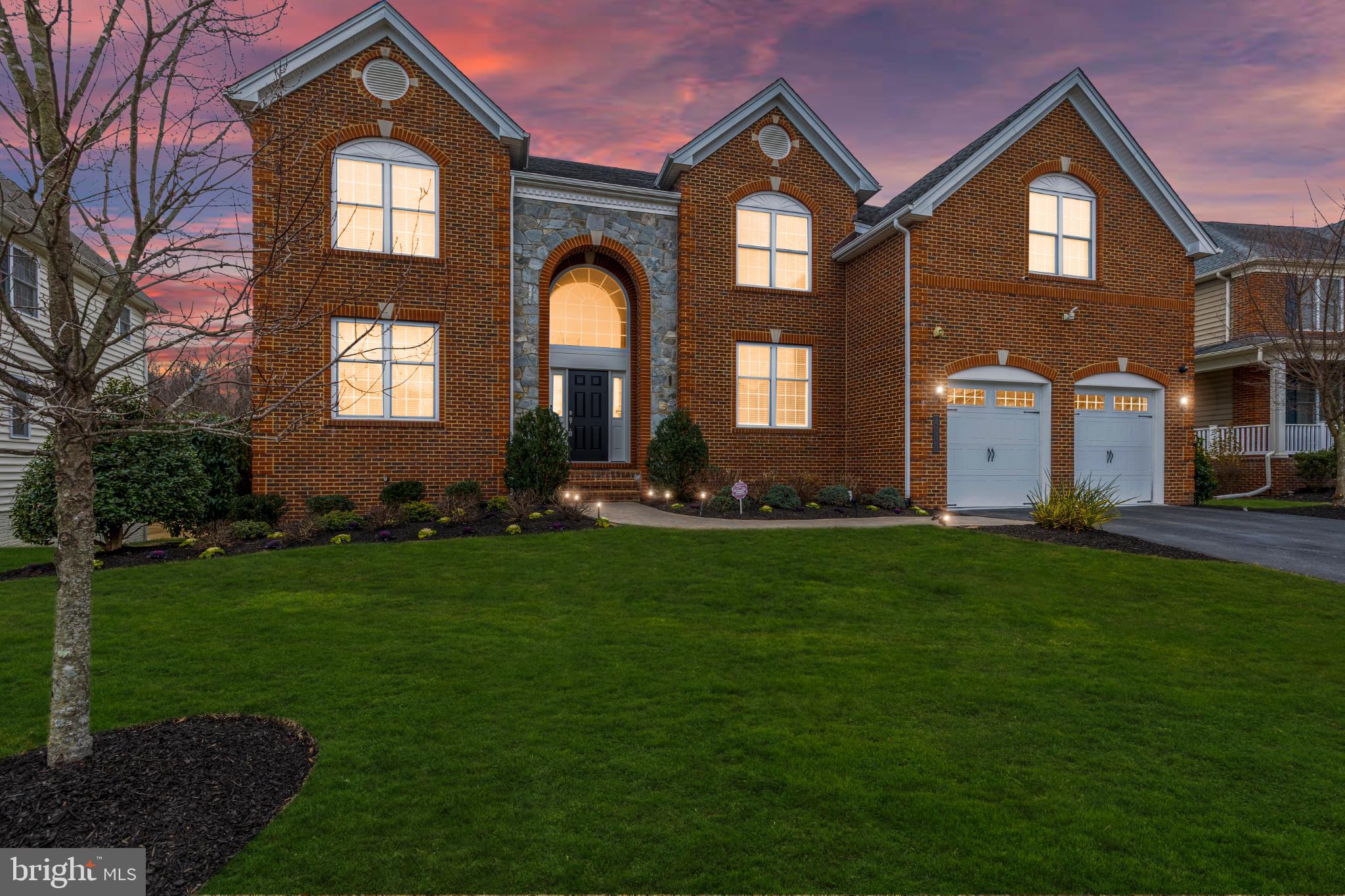 4516 Bridle Ridge Road Upper Marlboro, MD 20772 - Photo 3 of 67 Elegant brick home at sunset glow.