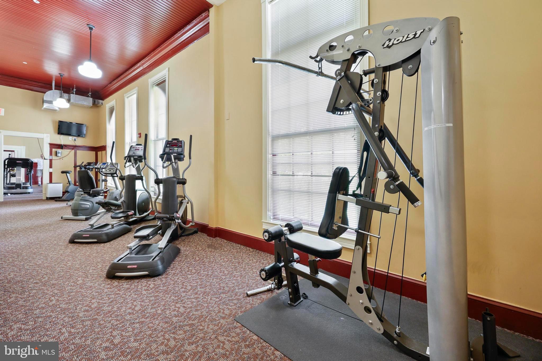 9610 Dewitt Drive, Unit BB03 Silver Spring, MD 20910 - Photo 25 of 28 a view of a room with gym equipment