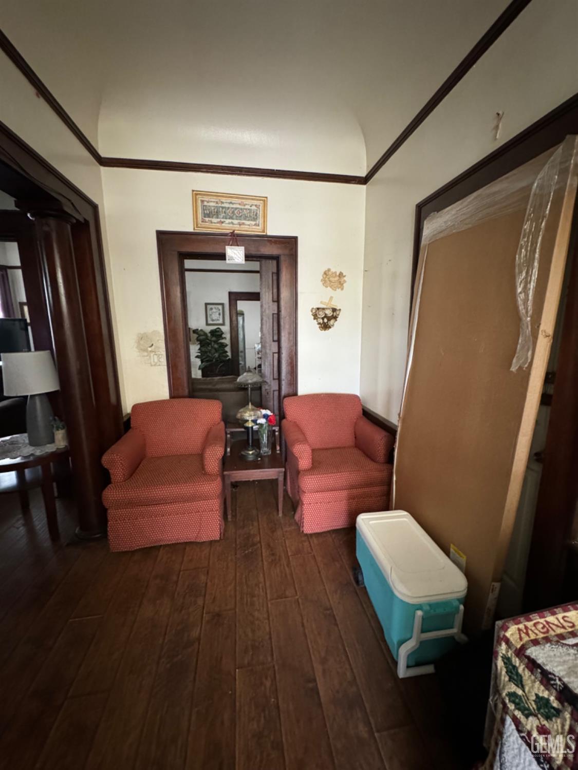 Undisclosed Address Fresno, CA 93728 - Photo 12 of 31 a living room with furniture and a wooden floor