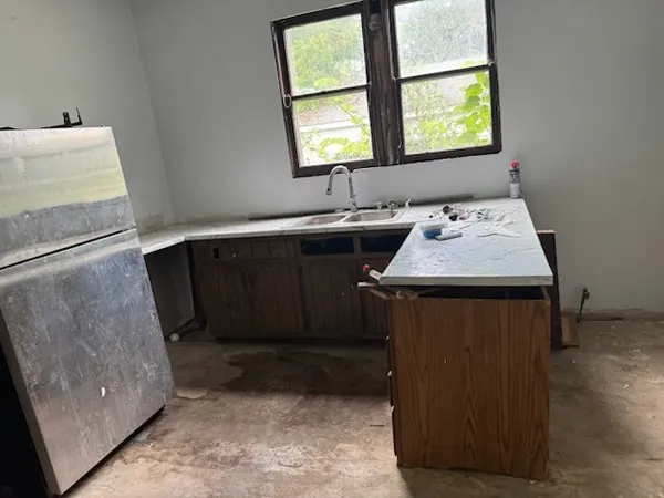 a room with storage and utility