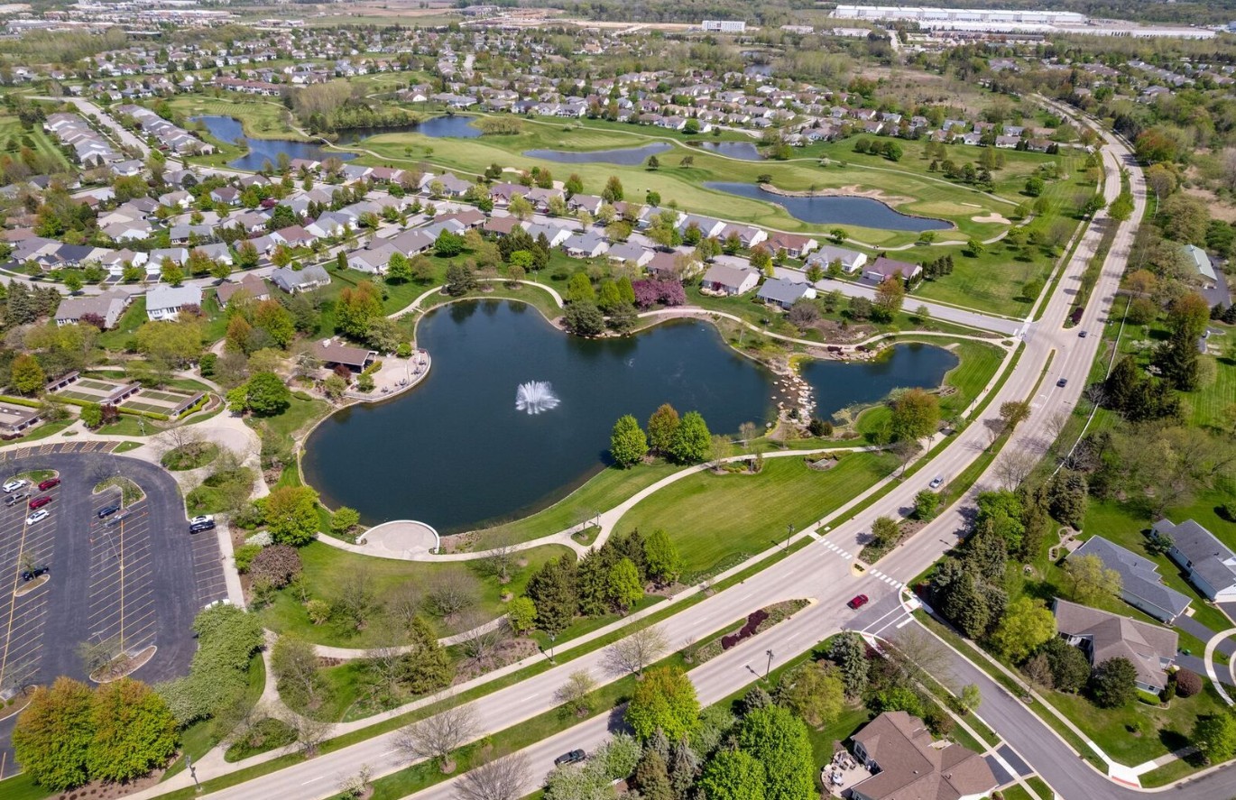 12963 Penefield Lane Huntley, IL 60142 - Photo 23 of 33 an aerial view of a residential houses with outdoor space