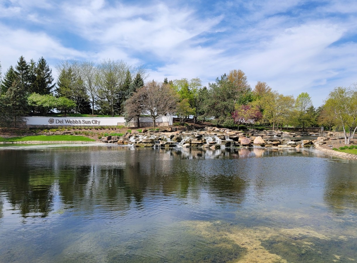 12963 Penefield Lane Huntley, IL 60142 - Photo 29 of 33 a view of a lake with houses