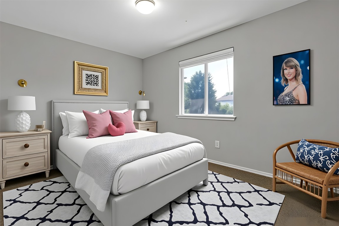 3007 Rainy River Drive Leander, TX 78641 - Photo 18 of 34 Virtually staged - Bedroom #3 with carpet and baseboards