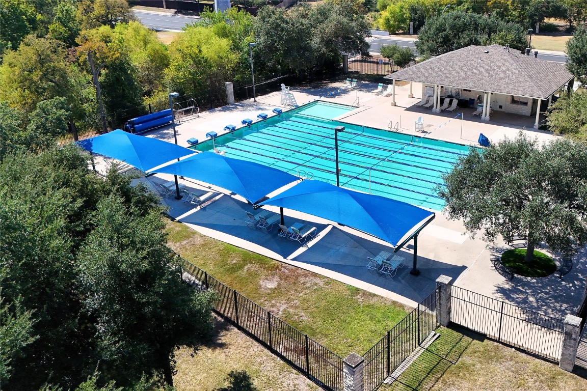 3007 Rainy River Drive Leander, TX 78641 - Photo 24 of 34 Aerial view of community pool