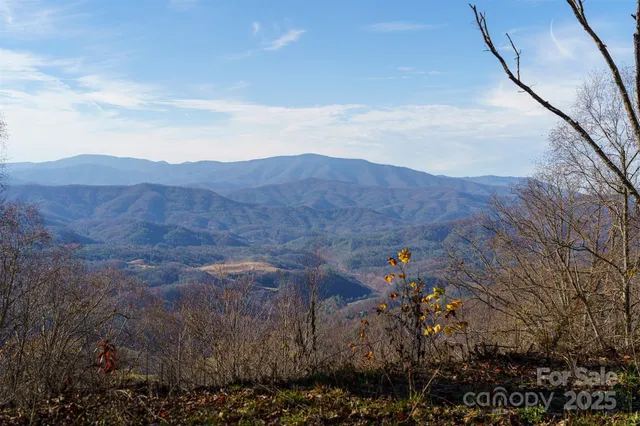a view of city and mountain