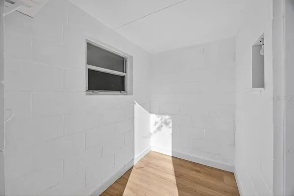 a view of hallway with window
