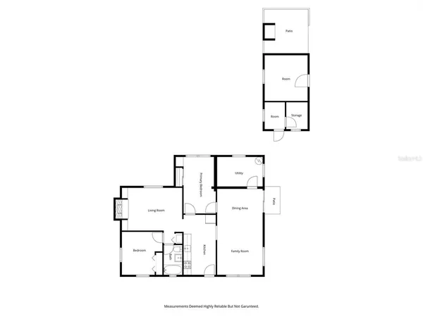 a picture of a bench in front of door