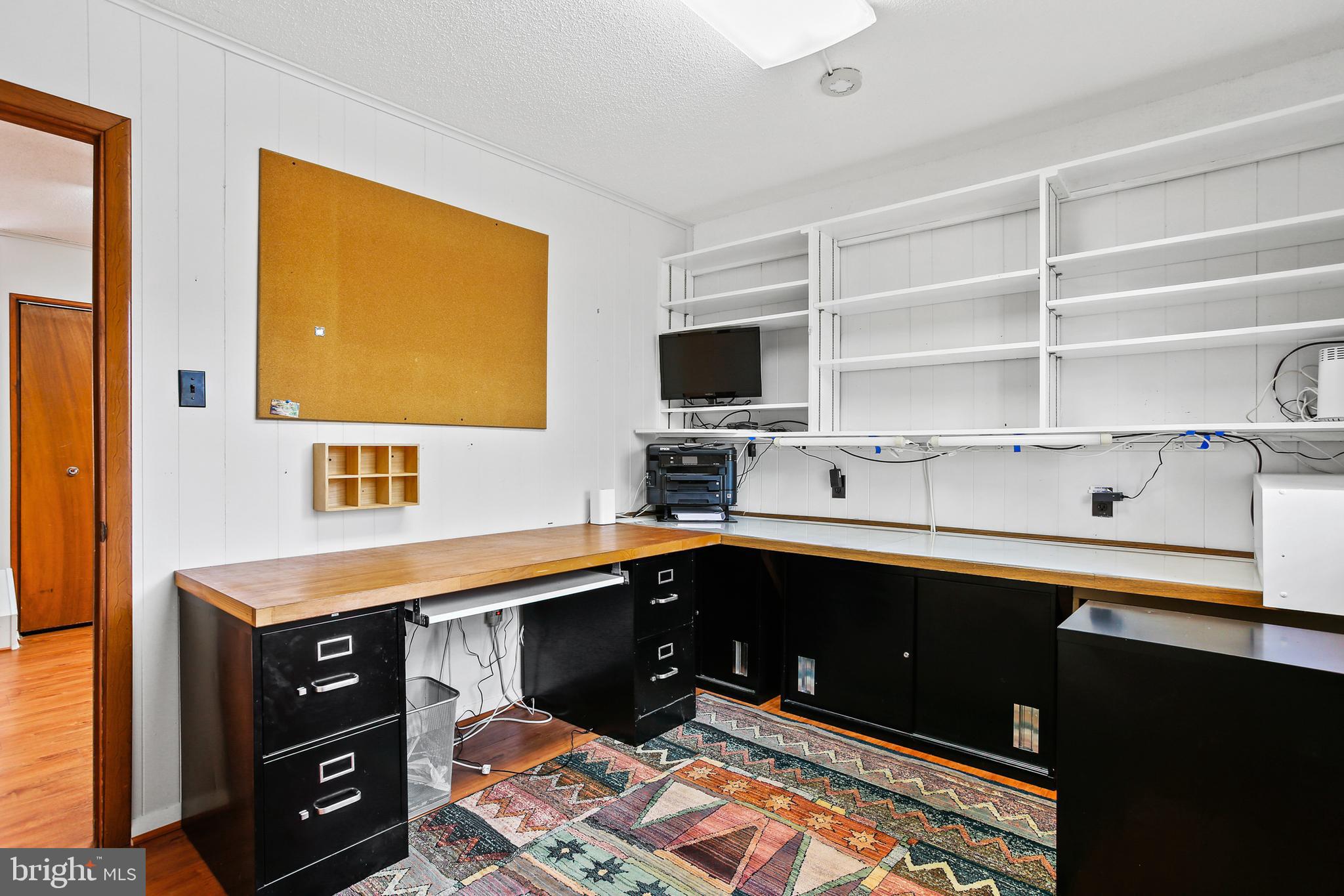 8216 Scotts Level Road Pikesville, MD 21208 - Photo 33 of 42 LL Office / 4th Bedroom w/ Built-ins
