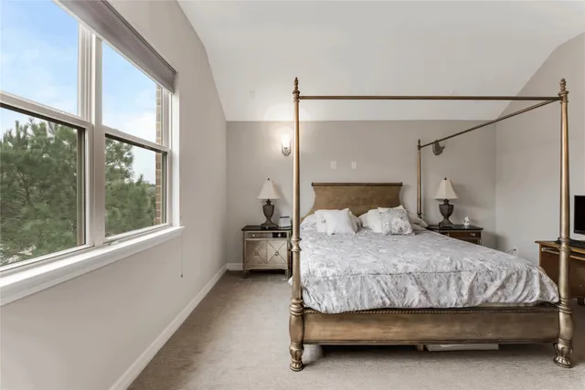 a childrens park with lots of swings and slides