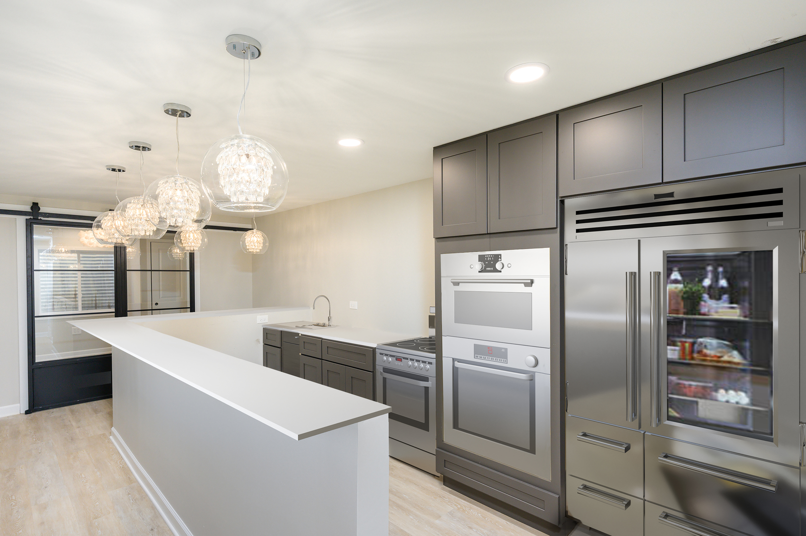 232 North Addison Avenue Elmhurst, IL 60126 - Photo 17 of 28 a kitchen with cabinets and stainless steel appliances