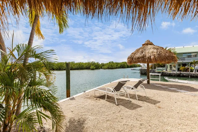 a view of a lake with a house and a yard
