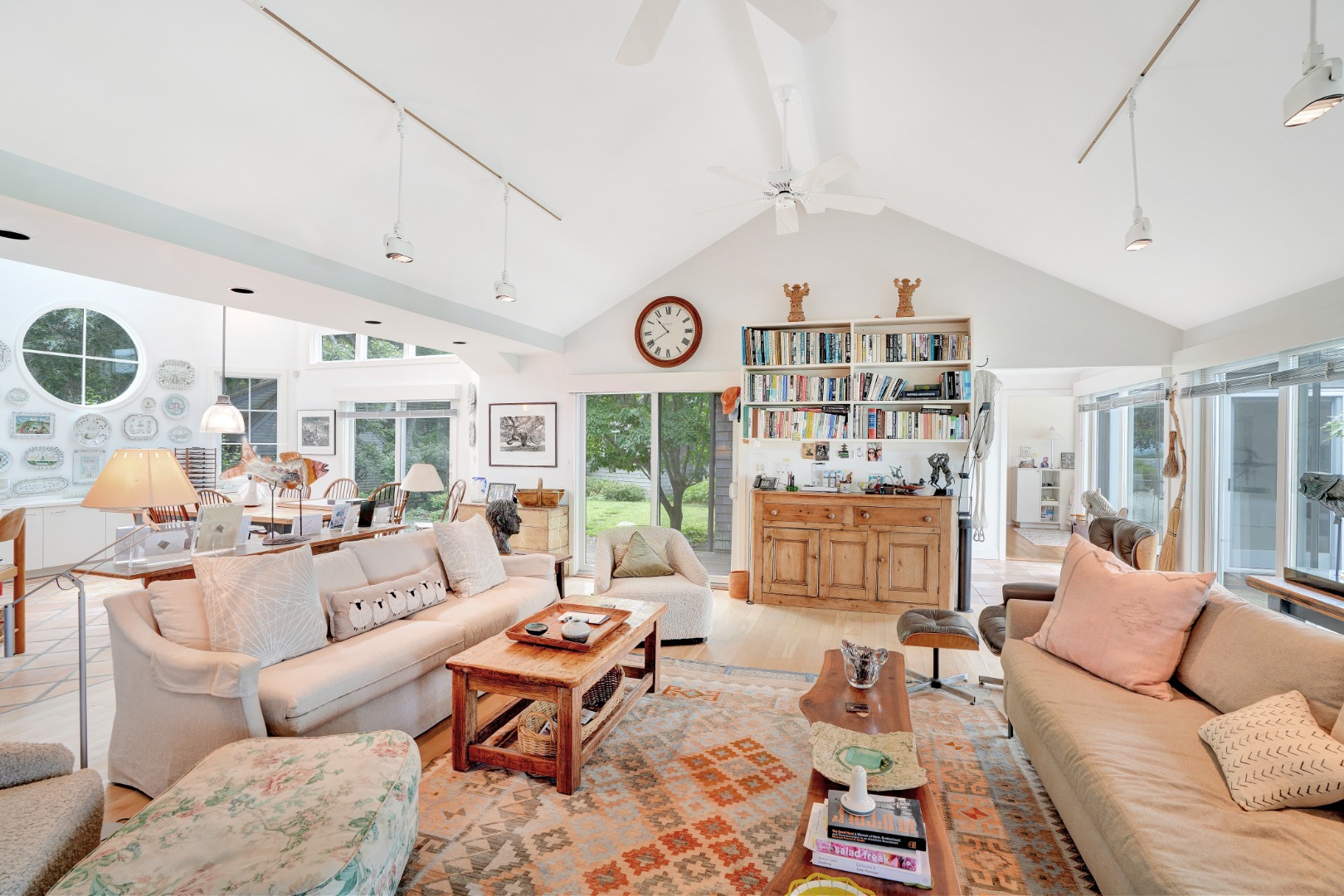 49 Tilton Road Chilmark, MA 02535 - Photo 13 of 47 Living Room and Dining Area