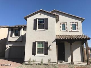 a front view of a house