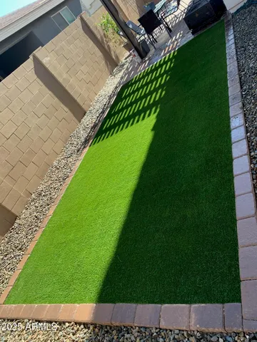 a view of an outdoor space and a yard