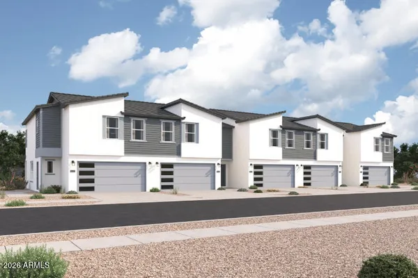 a view of a house with a street