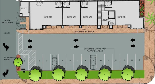 a bathroom with a sink mirror and vanity