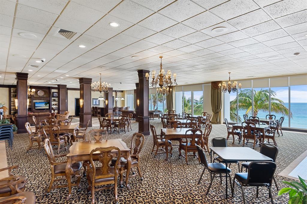 4280 Galt Ocean Drive, Unit 25C Fort Lauderdale, FL 33308 - Photo 46 of 55 a view of a dining room with furniture window and outside view