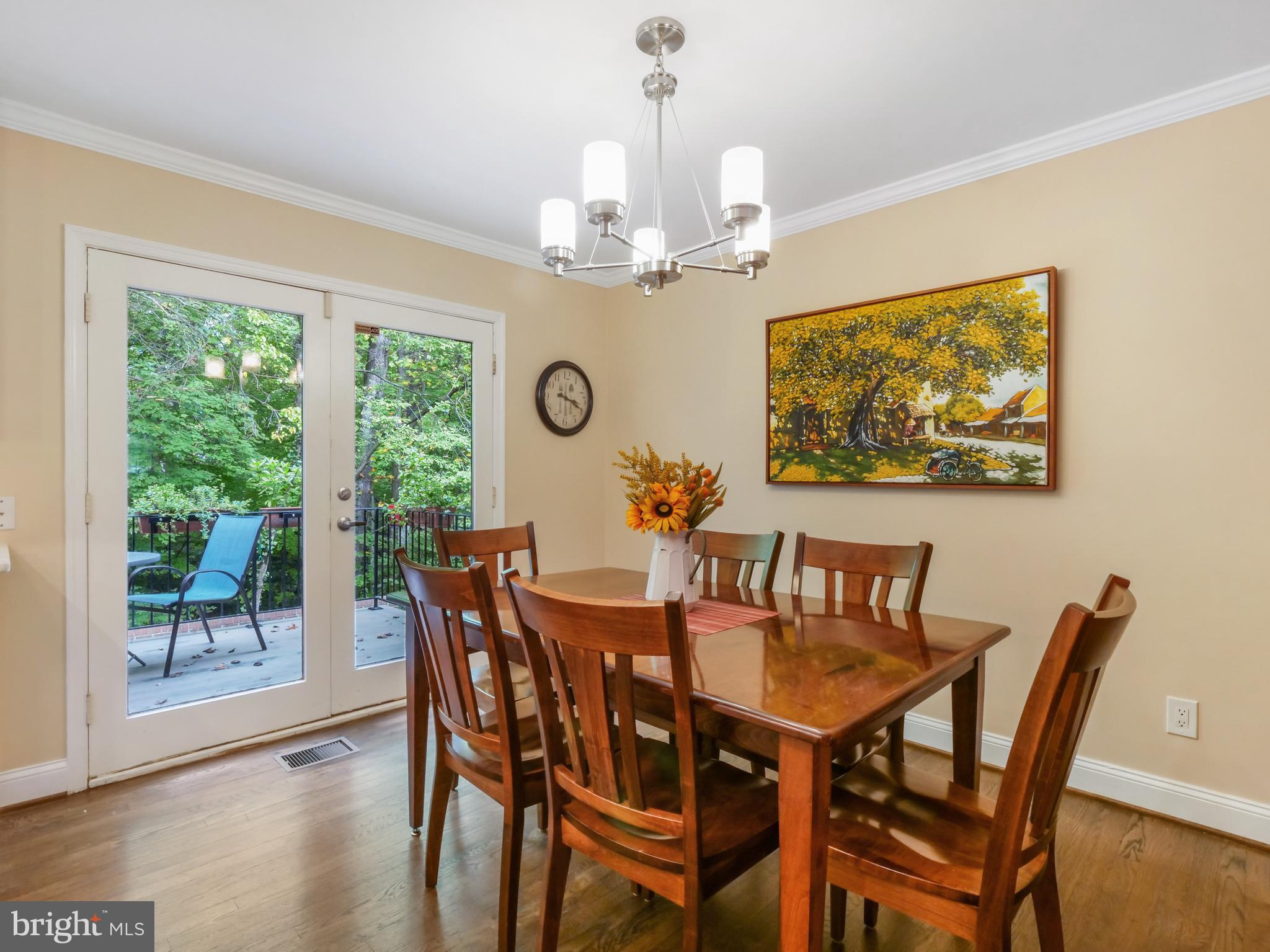1835 Wainwright Drive Reston, VA 20190 - Photo 10 of 51 The dining area opens to a fabulous deck