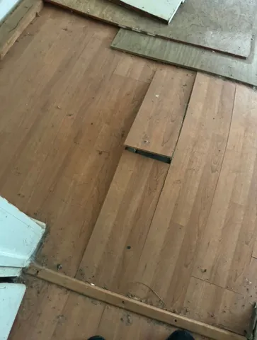 a view of wooden floor