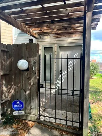 a backyard of a house