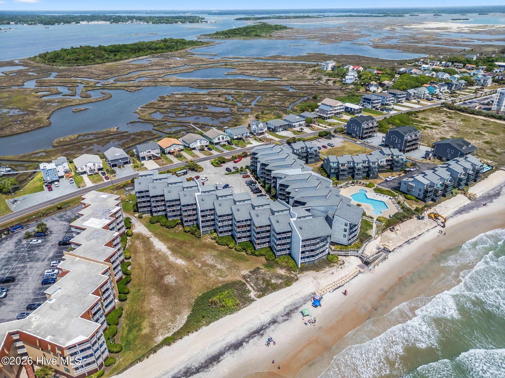 1896 New River Inlet Road, Unit 1119 North Topsail Beach, NC 28460 - Photo 34 of 39 Drone Aerial