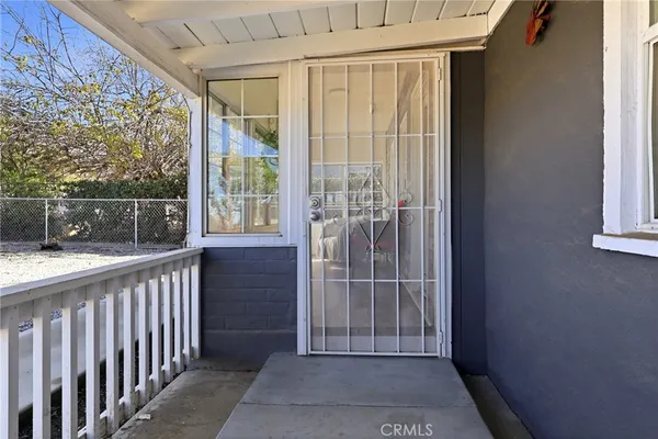 a view of a balcony