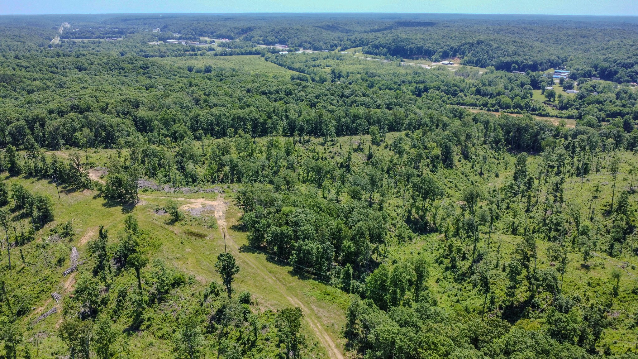 0 West Trace Creek Road Waverly, TN 37185 - Photo 20 of 21 an aerial view of a houses with a lush green hillside